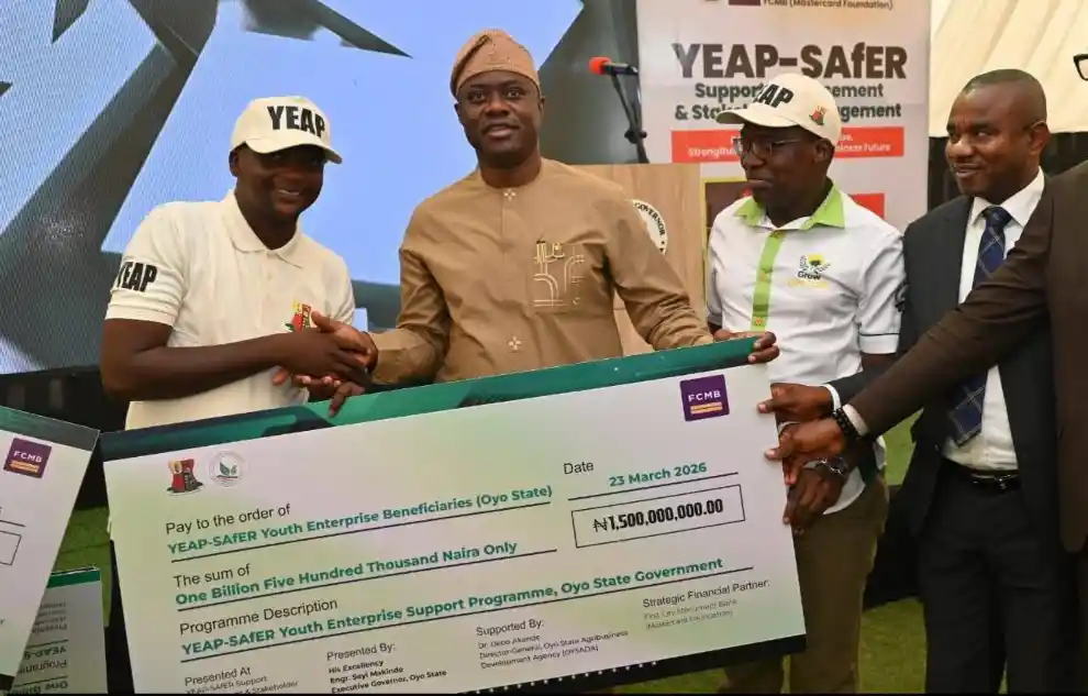 Oyo begins N1.5bn disbursement to 1,000 agripreneurs under YEAP-SAfER