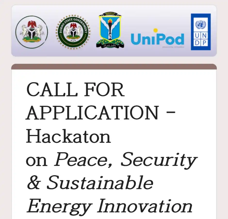UNIMAID Peace, Security & Energy Hackathon 2026 Application