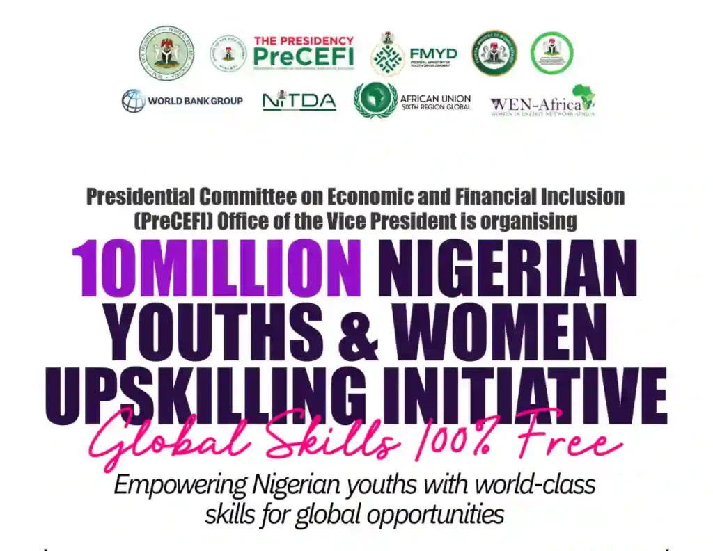 Apply for FG 10 million Nigerian youths and women upskilling initiative