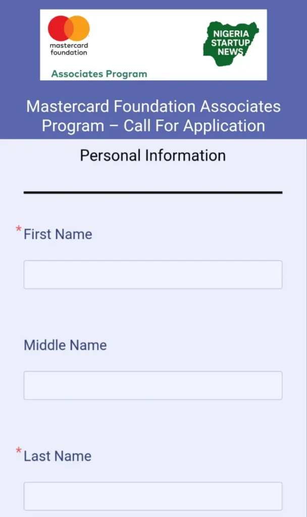 Apply for Mastercard Foundation Associates Program 2026 for Nigeria, West Africa