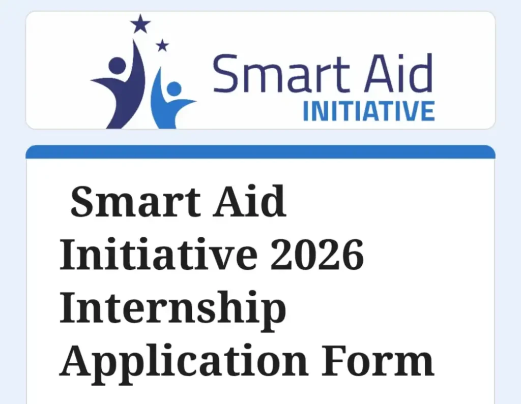 Apply for Smart Aid Initiative Internship Program 2026