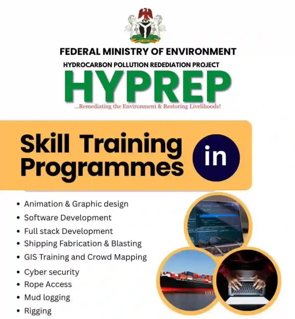 HYPREP to Open Application for Skills Training Programmes March 30