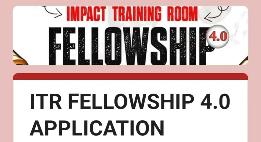 ITR Fellowship 4.0 2026 for Young Africans (Virtual Training + Internship)