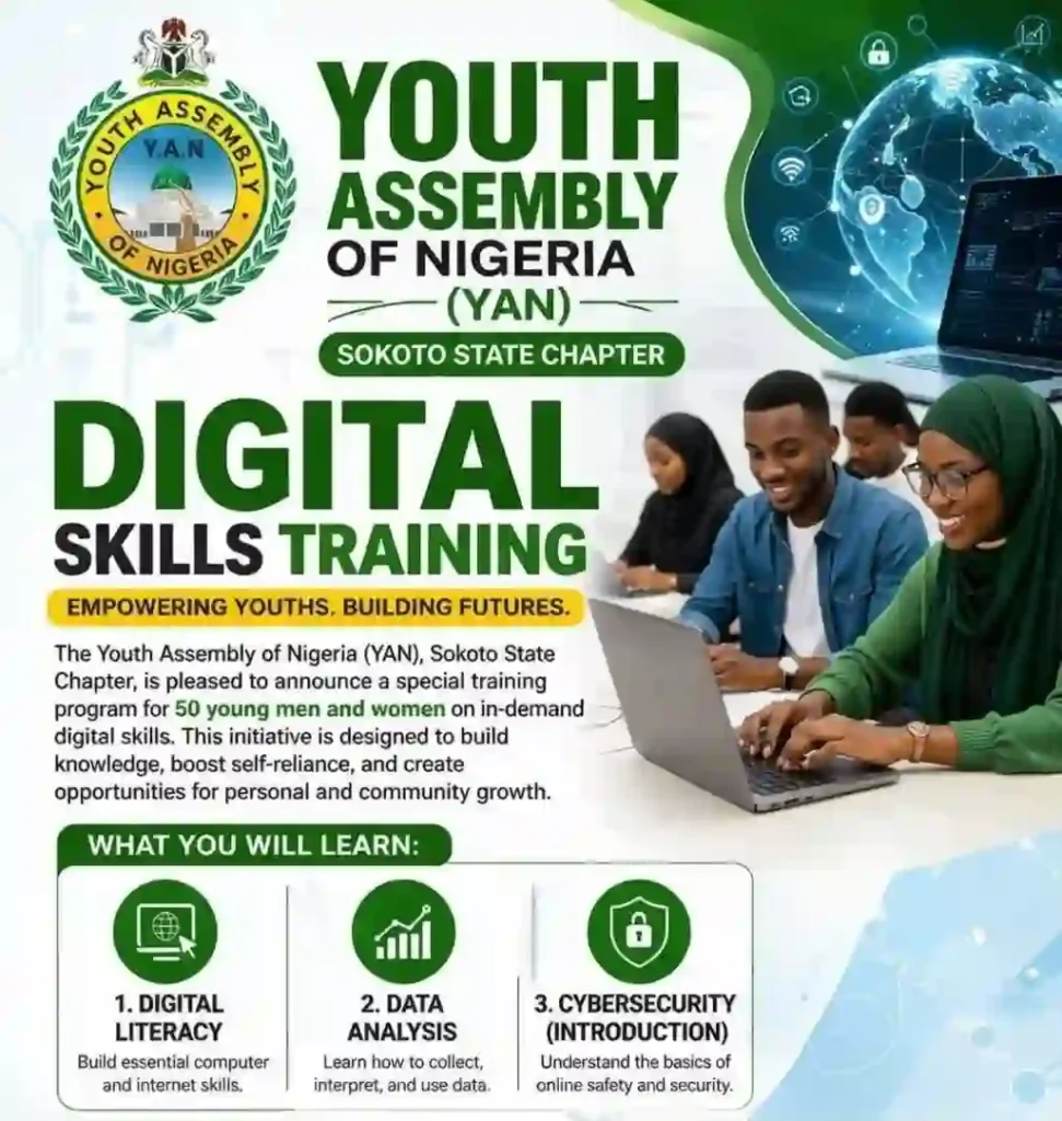 Call for Applications: Youth Assembly of Nigeria (YAN) Digital Skills Training