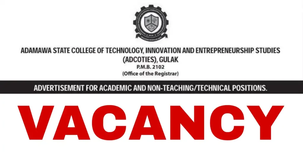 ADCOITES Gulak Recruitment 2026 for Academic and Non-Teaching Positions