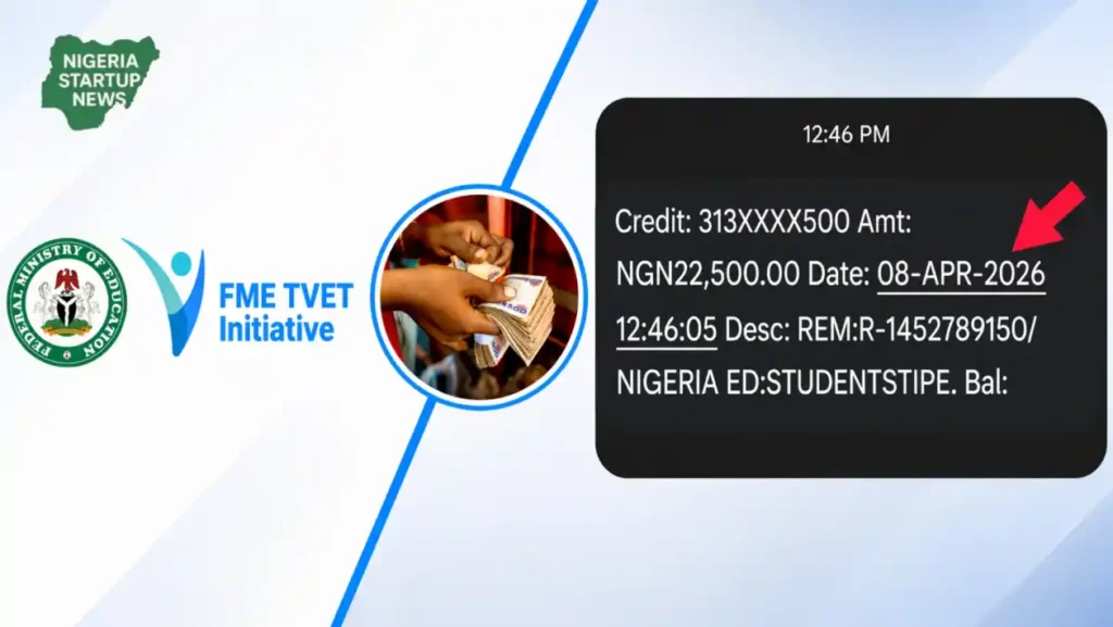 FG Begins N22,500 April TVET Stipend Payment to Trainees