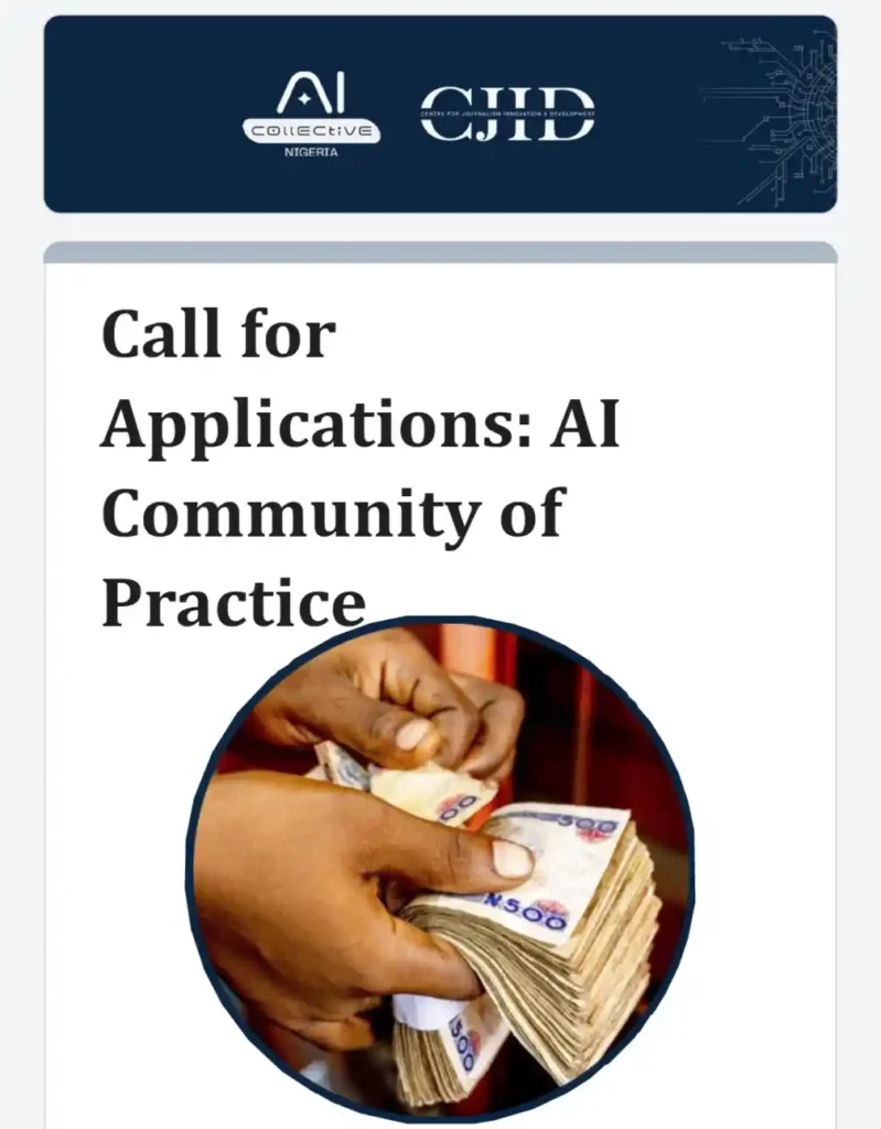 Call for Applications: AI Community of Practice by CJID
