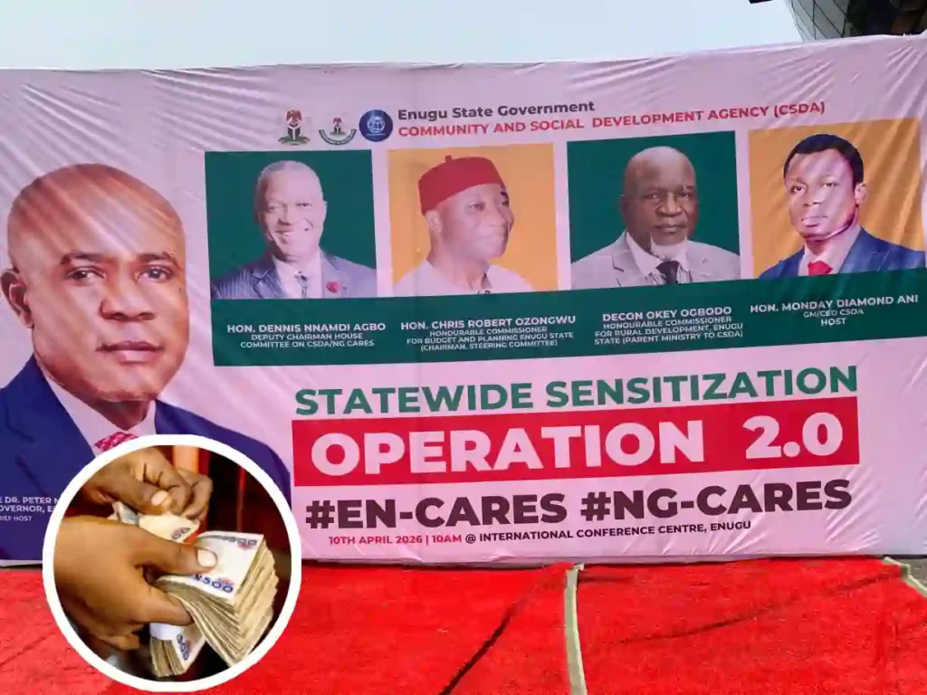 Enugu Govt launches NG-CARES 2.0 to empower 3,000 residents