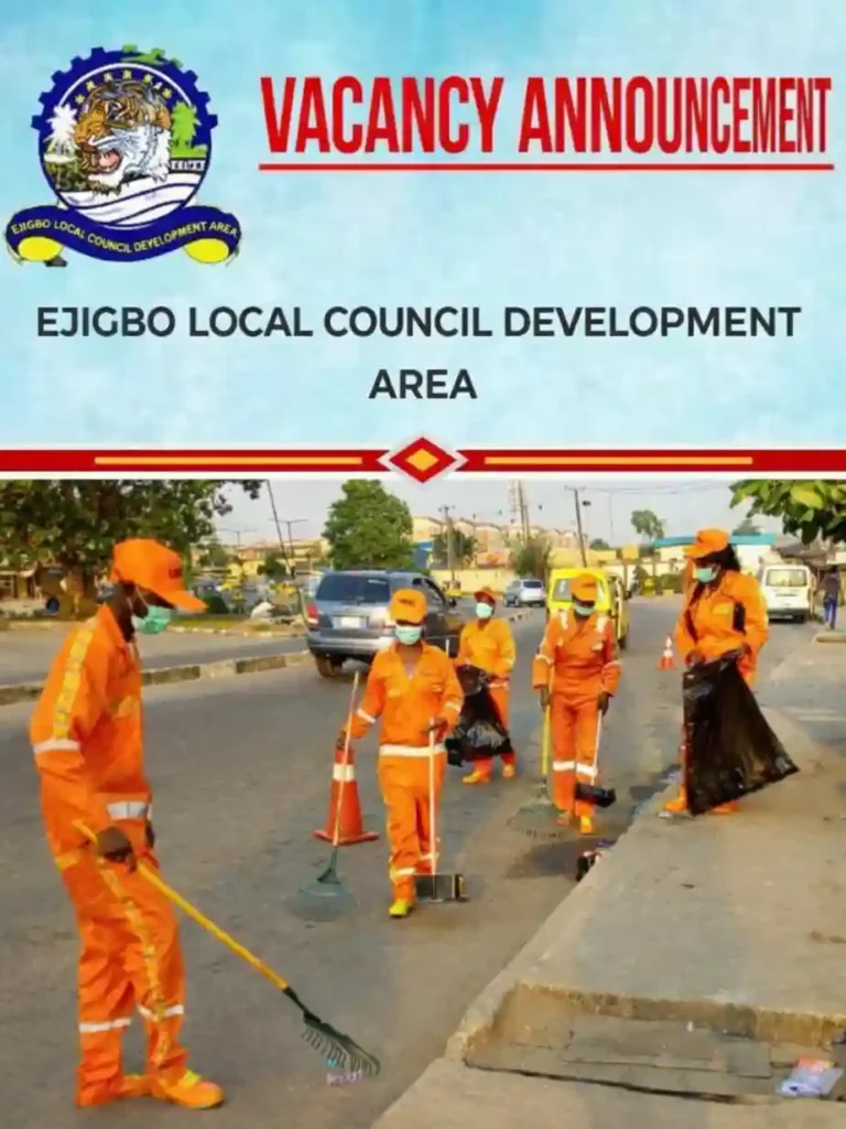 Ejigbo LCDA Recruitment for Street Sweepers and Ambulance Drivers