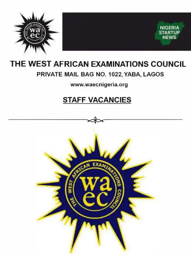 WAEC Nigeria 2026 Recruitment for Multiple Vacancies at National Office