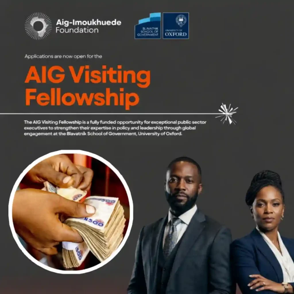 AIG Visiting Fellowship 2026 University of Oxford for Public Sector Leaders (Fully Funded)