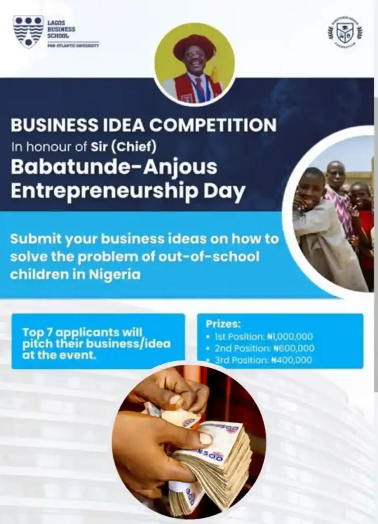 Lagos Business School Business Idea Competition 2026 (Win up to ₦1 million)