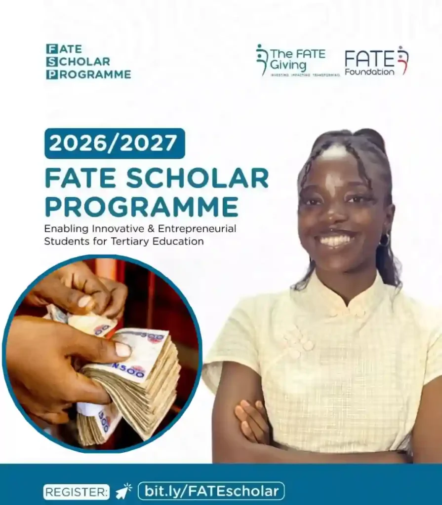 FATE Foundation Opens Applications for 2026/2027 FATE Scholar Programme