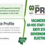 Apply: INEC Ad-hoc Staff Recruitment for 2026 Ekiti Governorship Election