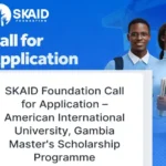 Apply for SKAID Gambia Masters Scholarship Scheme 2026