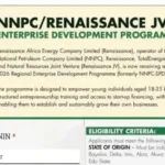 Apply for NNPC/Renaissance JV Enterprise Development Programme 2026