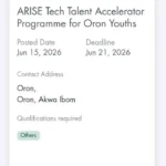 Apply for ARISE Tech Talent Accelerator Programme