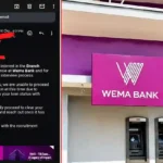 Applicant Says Wema Bank Rejected Her Job Application Over NIRSAL Loan