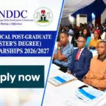 Apply for NDDC Local Postgraduate Scholarship 2026/2027 (Master’s Degree)
