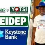 YEIDEP Grant Beneficiaries Visit Keystone Bank for Documentation