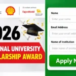 Apply for 2026 NNPC-SNEPCo National University Scholarship Award