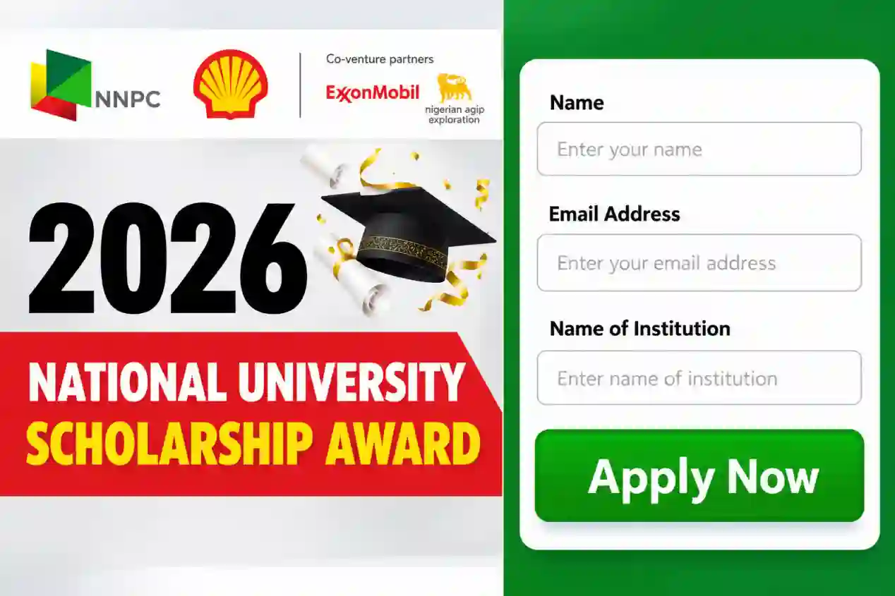 NNPC-SNEPCo 2026 university scholarship opens to Nigerian undergraduates